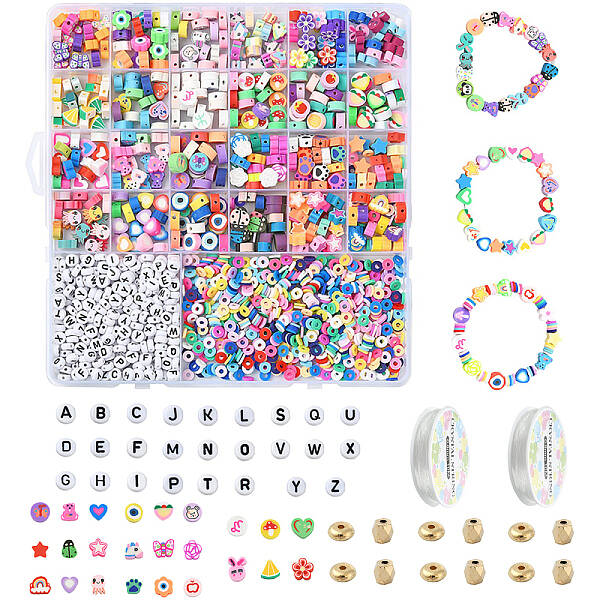 DIY Polymer Clay Beads Bracelets Making Kits