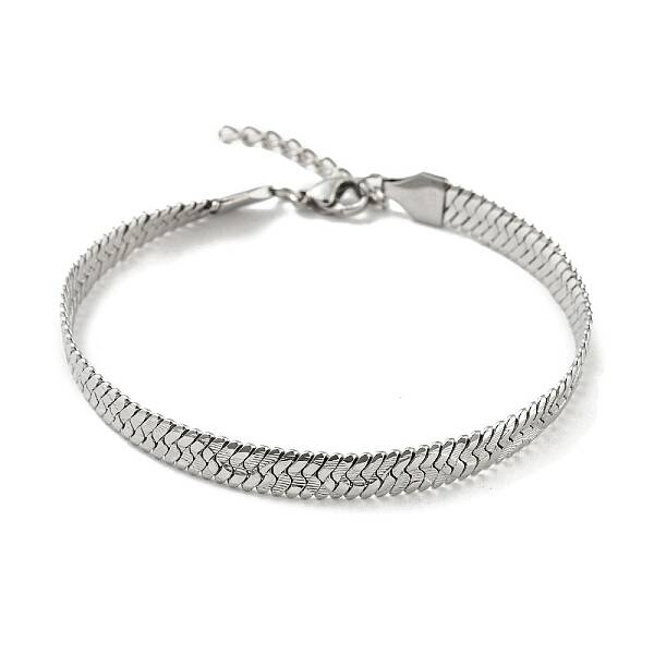 Non-Tarnish 304 Stainless Steel Herringbone Chain Bracelet