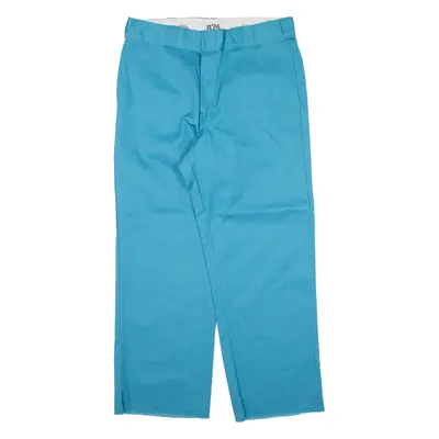 DICKIES 874 Workwear Mens Trousers Blue Regular Straight W32 L27