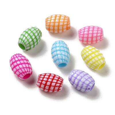 Opaque Acrylic European Beads