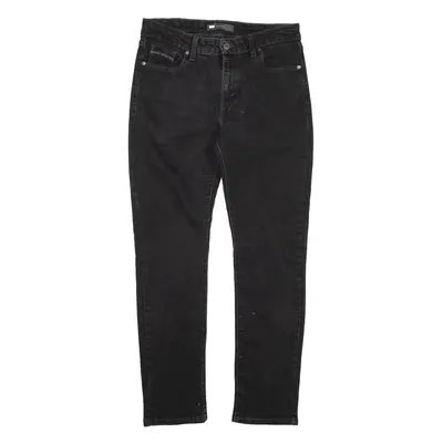 LEVI'S Mid Rise Jeans Black Denim Regular Skinny Womens W31 L29