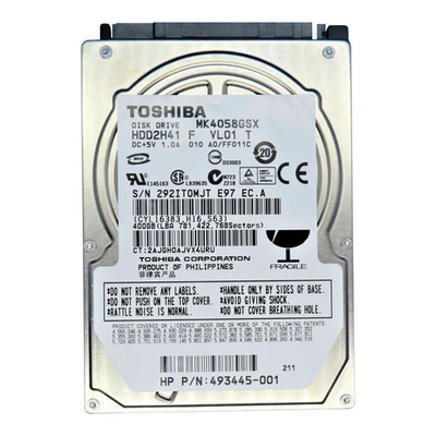 493445-001 HP 400GB 5400RPM SATA 3Gb/s 2.5-Inch Hard Drive