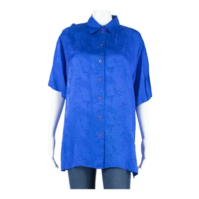 CITY LIFE Womens Printed Blouse Blue Paisley L