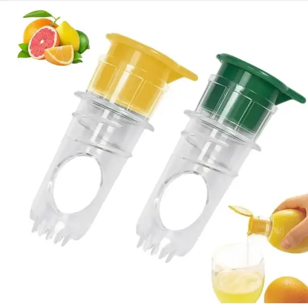 [Buy 1 Get 1 Free] - Lemon Squeezer Portable Lemon Juicer BPA-Free Plastic Lime Juicer Compact Juice Extractor Handheld Citru...