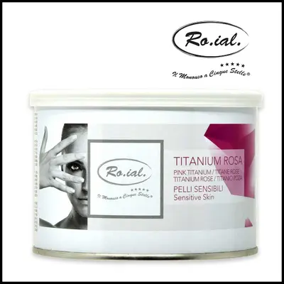 Roial Cera Barattolo 400 Ml Titanio Rosa Pelli Sensibili