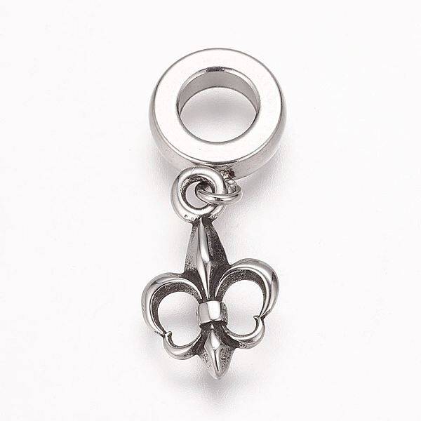 304 Stainless Steel European Dangle Charms