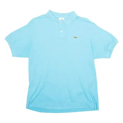 LACOSTE Mens Polo Shirt Black Short Sleeve M