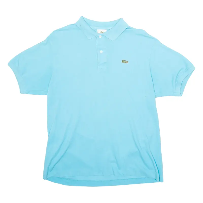 LACOSTE Mens Polo Shirt Black Short Sleeve M