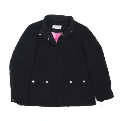 CALVIN KLEIN Coat Black Womens L