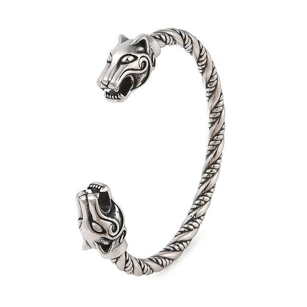 Viking 304 Stainless Steel Open Cuff Bangles for Men