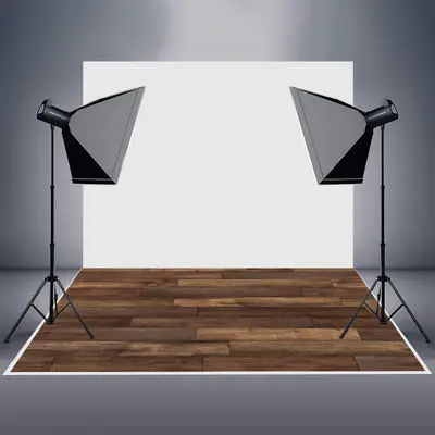 Hot Deep Brown Vintage Style Wood Rubber Floor Mat - Aperturee