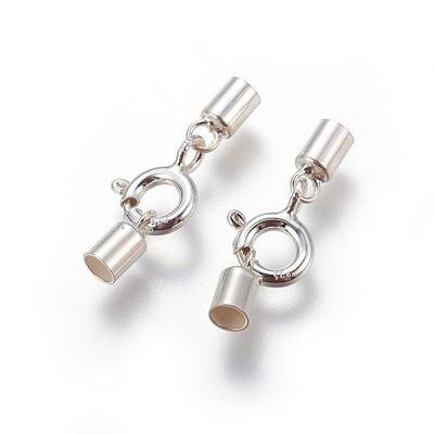 925 Sterling Silver Spring Ring Clasps