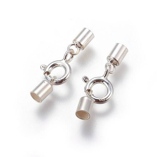 925 Sterling Silver Spring Ring Clasps
