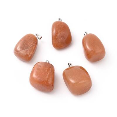 Natural Red Aventurine Pendants