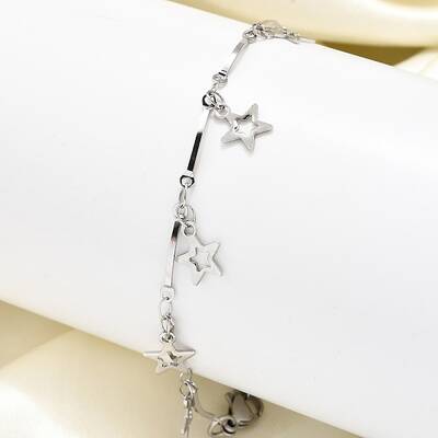 304 Stainless Steel Star Charm Bracelets