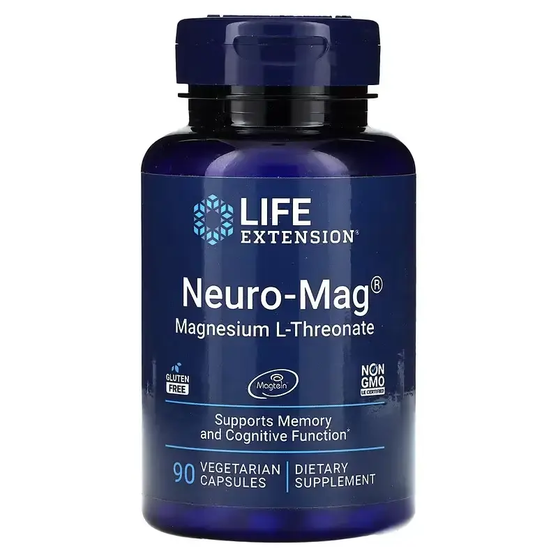 Life Extension Neuro-Mag Magnesium L-Threonate Supplement, Brain supplements for Memory and Focus, Brain fog, Quick Thinking,...