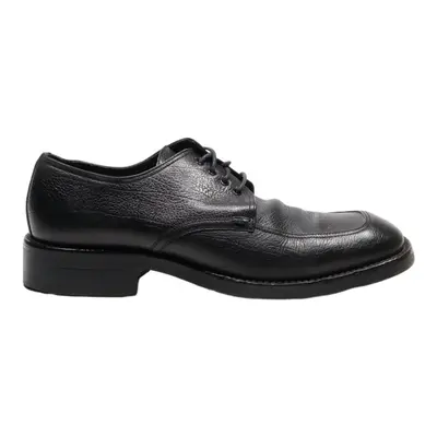 HUGO BOSS Derby Shoes Black Leather Mens UK 8.5