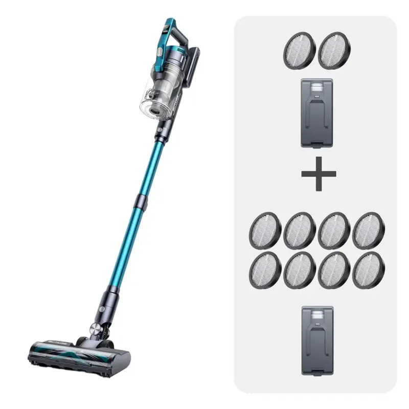 Vacuum Bundle:Buture VC60 Vacuum + 2 Batteries + 10 HEPA Filters