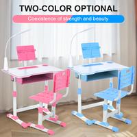 OYAJIA Kids' Desk With Chair Set Adjustable Student Desk And Chair Kit Easily Accommodate Children Of Any Age Furniture Stora...