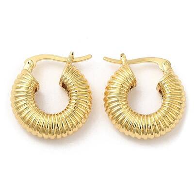 Rack Plating Brass Round Hoop Earrings for Women
