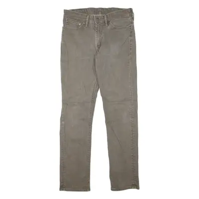 LEVI'S 511 Jeans Mens Grey Slim Straight W32 L32
