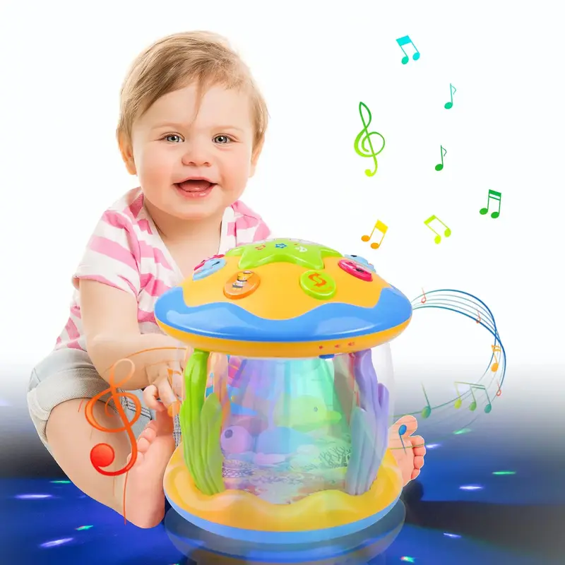 Vanmor Baby Musical Toys with Light Up for Toddlers 1 2 3 years,Talking Rotating Ocean toys for accompanying baby , Gifts Toy...