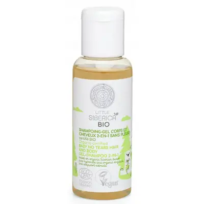 Shampoo gel per capelli e corpo 2 in 1 certificato biologico Natura Siberica Baby No Tears 50 ml