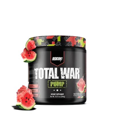 REDCON1 Non Stim & Caffeine Free Pre Workout Powder for Women & Men - Total War Pump - with L-Citrulline, Beta Alanine & More...