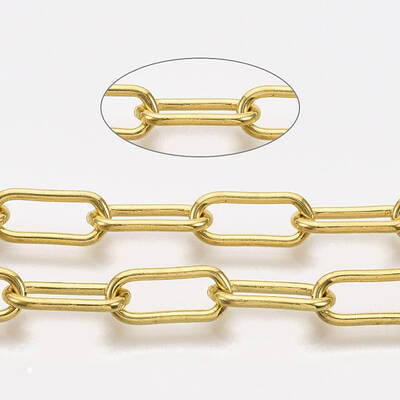 Unwelded Iron Paperclip Chains