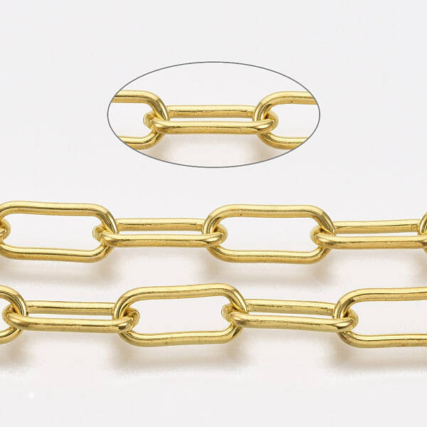 Unwelded Iron Paperclip Chains