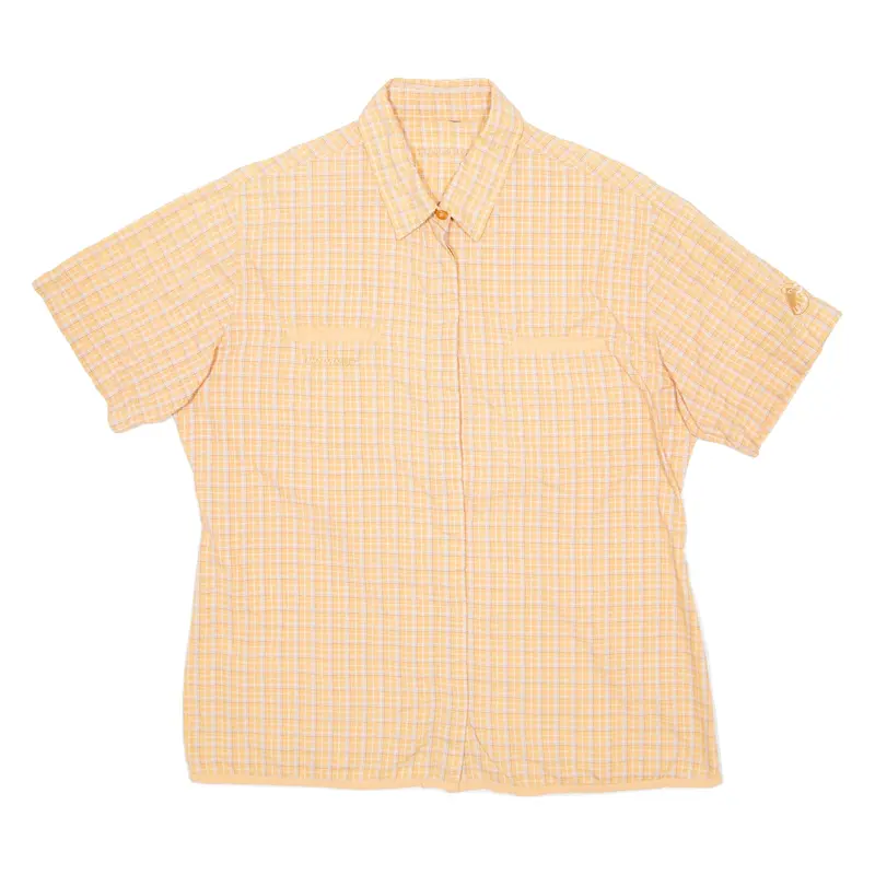MAMMUT Womens Shirt Orange Check M
