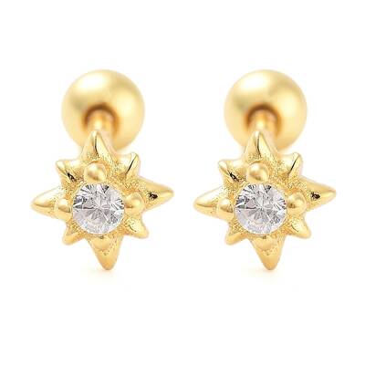 925 Sterling Silver Micro Pave Cubic Zirconia Cartilage Earrings for Women