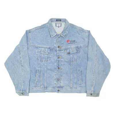LEE Lear Corporation Mens Denim Jacket Blue 2XL