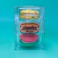 Extra Large French Macarons - Amanda's Macaron Shoppe French Macarons, Three Count Gluten Free Seasonal Unique Flavors