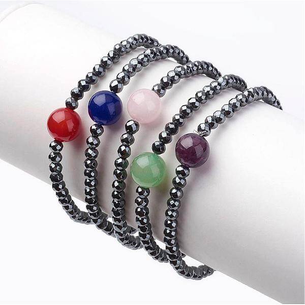 Natural Gemstone Stretch Bracelets