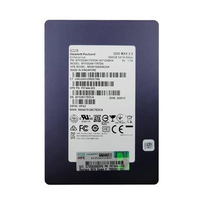 MK001920GWUGK HP 1.92TB SATA 6Gb/s Hot-Pluggable Mixed Use 2.5-Inch Enterprise Solid State Drive for ProLiant Server and Stor...
