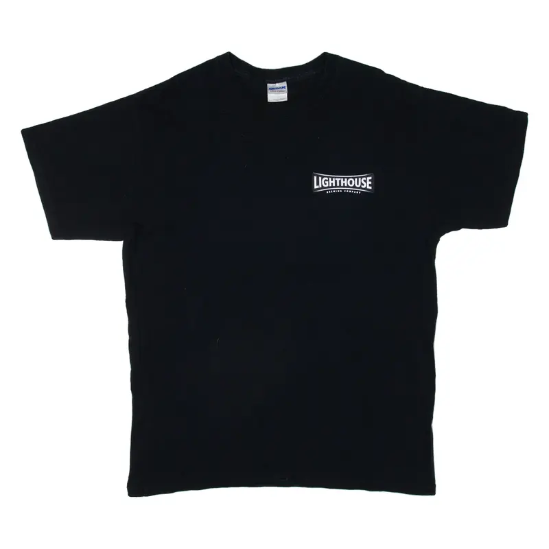 GILDAN Lighthouse Brewing Company Mens T-Shirt Black L