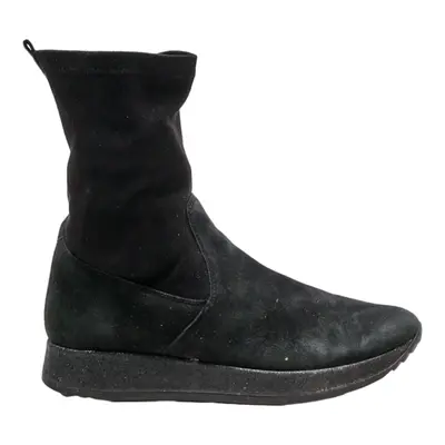 GABOR High Boots Black Suede Womens UK 3.5