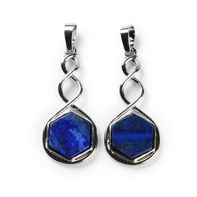 Dyed Natural Lapis Lazuli Pendants
