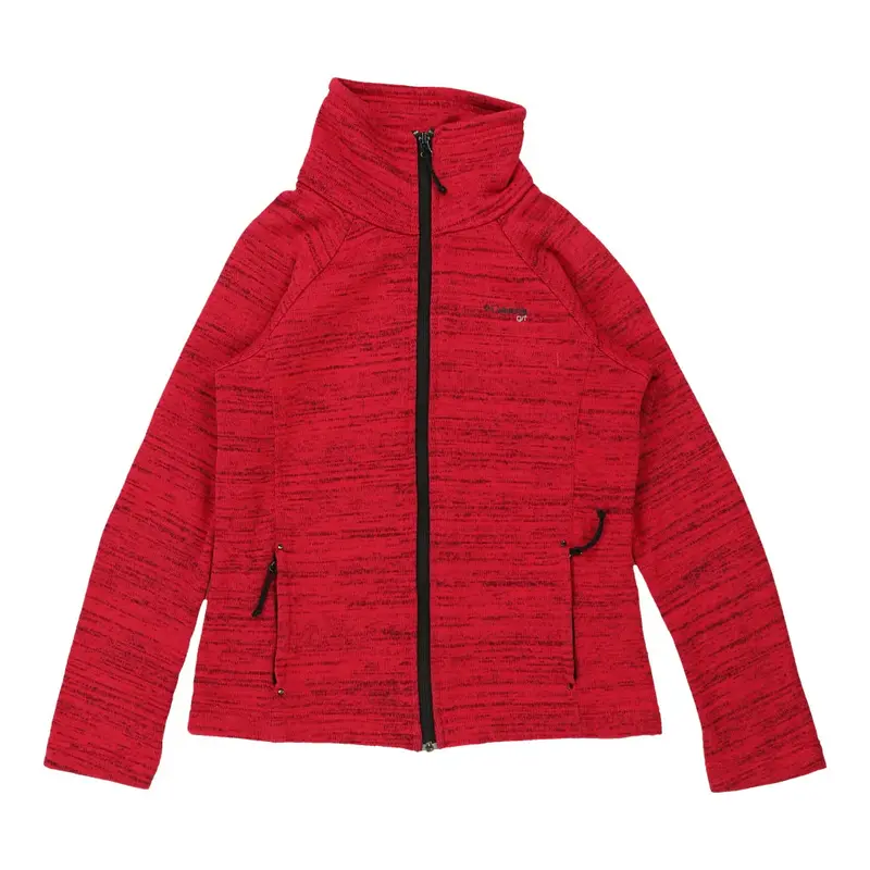Columbia Zip Up - Medium Red Polyester