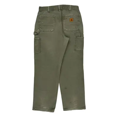 Carhartt Carpenter Trousers - 34? Waist Khaki Cotton