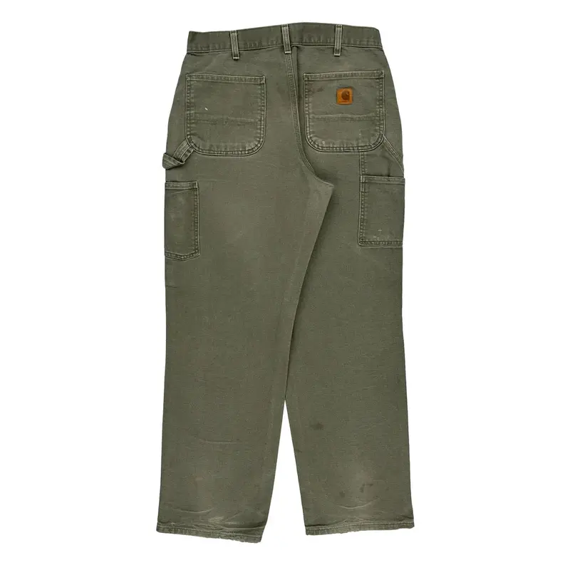 Carhartt Carpenter Trousers - 34? Waist Khaki Cotton