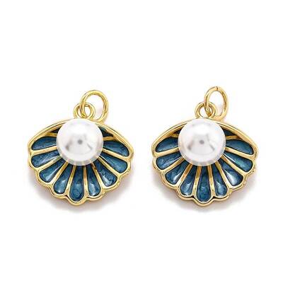 Brass Enamel Pendants