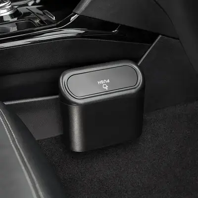 Car Trash Can With Lid, Car Mini Trash Storage Box, Car Office Kitchen Bedroom Home Multipurpose Trash Can