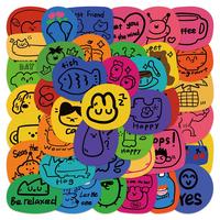 Cartoon Graffiti Series Sticker, 40pcs/set Waterproof Decorative Sticker, DIY Creative Sticker for Phone Case, Laptop, Notebo...