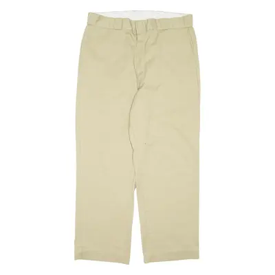 DICKIES Mens Trousers Beige Regular Straight W36 L28