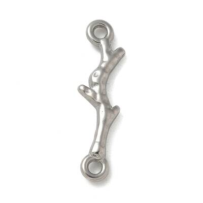 Anti-Tarnish 304 Stainless Steel Branch Connector Charms
