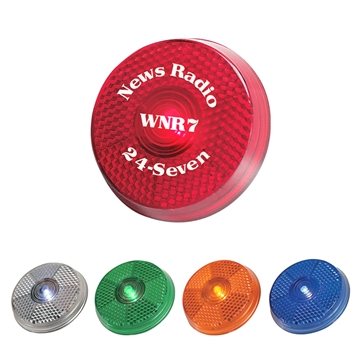 150 Custom Round Blinking Light With Back Clip - LED & Battery ...