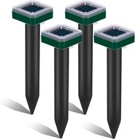 Mowothy Ultrasonic Animal Repellent Outdoor Solar Devices Animal Repeller with Motion Sensor to Scare Squirrel Raccoon Coyote...