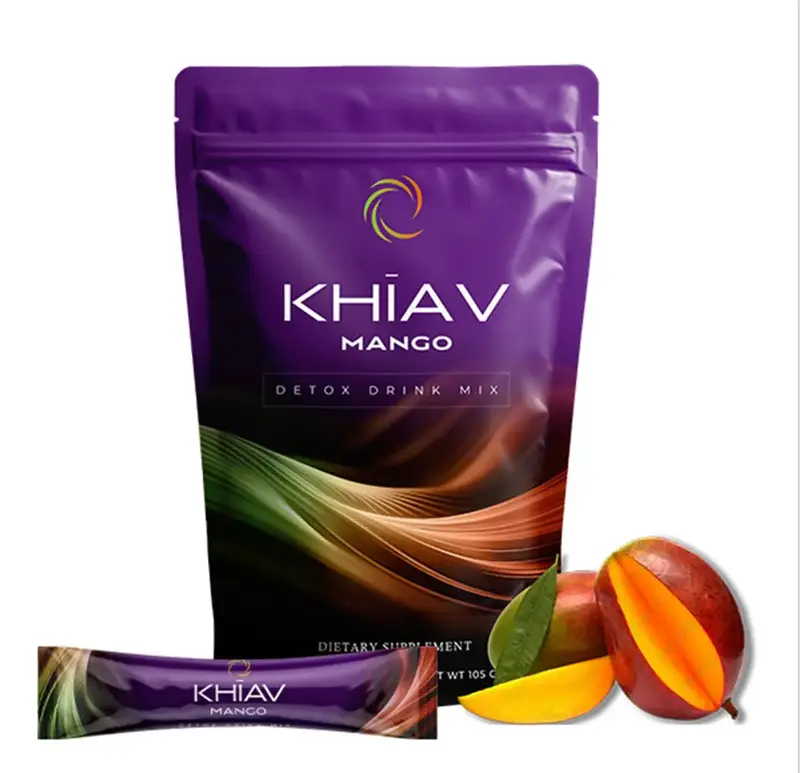 NüSpira Khiav Mango Detox Drink Mix CaffeineFree Supplement Herbal Cleanse Natural Detox Hydration&Wellness Support Dietary ...